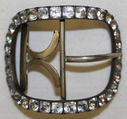 Shoe buckles, paste, metal, British
