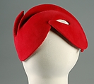 Hat, John P. John (American, born Germany, 1902–1993), Wool, American