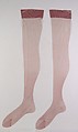 Stockings, Schiaparelli French, Synthetic, American