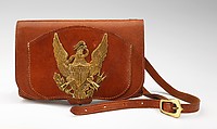 Shoulder bag, Phelps  American, leather, metal, American
