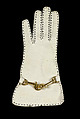 Gloves, Bonnie Cashin  American, Leather, metallic, American