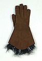 Gauntlets, Bonnie Cashin  American, Leather, synthetic, American