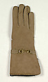 Gloves, Bonnie Cashin  American, Leather, synthetic, metal, American