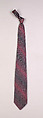 Necktie, A. Sulka & Company  French, Silk, French