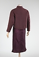 Dinner ensemble, Charles James (American, born Great Britain, 1906–1978), wool, silk, American