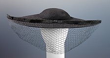 Hat, Lilly Daché American, born France, wool, silk, American