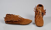 Moccasins, Minnetonka Moccasin  American, Leather, American