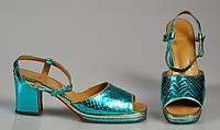 Evening sandals, The Chelsea Cobbler, Leather, British