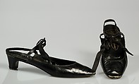 Evening shoes, Charles Jourdan  French, Leather, silk, French