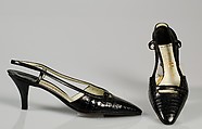 Shoes, René Mancini  French, Leather, French