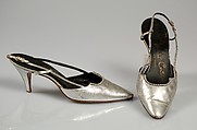 Evening shoes, Bally of Switzerland Swiss, Leather, rhinestones, Swiss
