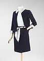 Ensemble, House of Chanel French, wool, silk, metal, French