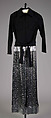 Evening jumpsuit, Oscar de la Renta  American, born Dominican Republic, Synthetic, sequins, American