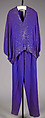 Evening ensemble, Halston  American, Silk, metal, American