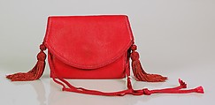 Evening shoulder bag, Emanuel Ungaro French, Leather, silk, French