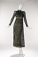 Evening dress, Geoffrey Beene  American, silk, metal, rhinestones, American