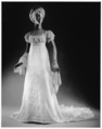Evening dress, cotton, French
