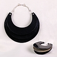 "The Joy Collar & Cuff", Tess Sholom, plastic, metal, American