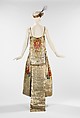 Evening dress, House of Lanvin (French, founded 1889), silk, metal, feather, French