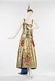 Evening dress, House of Lanvin (French, founded 1889), silk, metal, feather, French