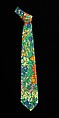 Necktie, cotton, American
