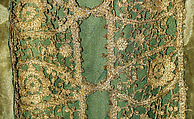 Evening dress, Silk, metallic, probably American