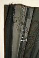 Fan, Wood, metal, silk, sequins, probably French