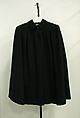 Evening cape, House of Balenciaga (French, founded 1937), Wool, Spanish