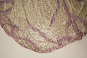 Evening dress, Henriette Favre, silk, sequins, French
