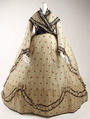 Visiting dress, silk, British
