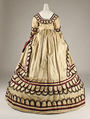 Dress, silk, British