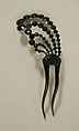 Hairpin, plastic (cellulose nitrate), American