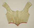 Bodice, silk, American or European