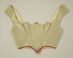 Bodice, silk, American or European