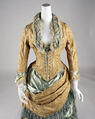 Dress, silk, cotton, American