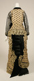 Dress, cotton, silk, American