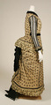 Dress, cotton, silk, American