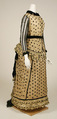 Dress, cotton, silk, American