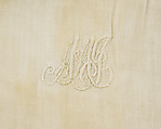 Nightgown, cotton, silk, American