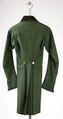 Coat, wool, linen, metal, European