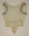 Bodice, cotton, American or European