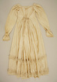 Dress, silk, American or European