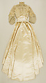 Wedding dress, silk, American