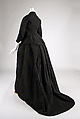 Mourning dress, silk, glass, French