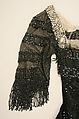 Evening dress, House of Worth (French, 1858–1956), silk, jet, sequins, French