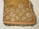 Gloves, leather, silk, British