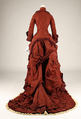 Wedding dress, silk, American