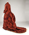 Wedding dress, silk, American