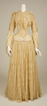 Evening dress, silk, American