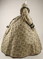 Dress, silk, American or European